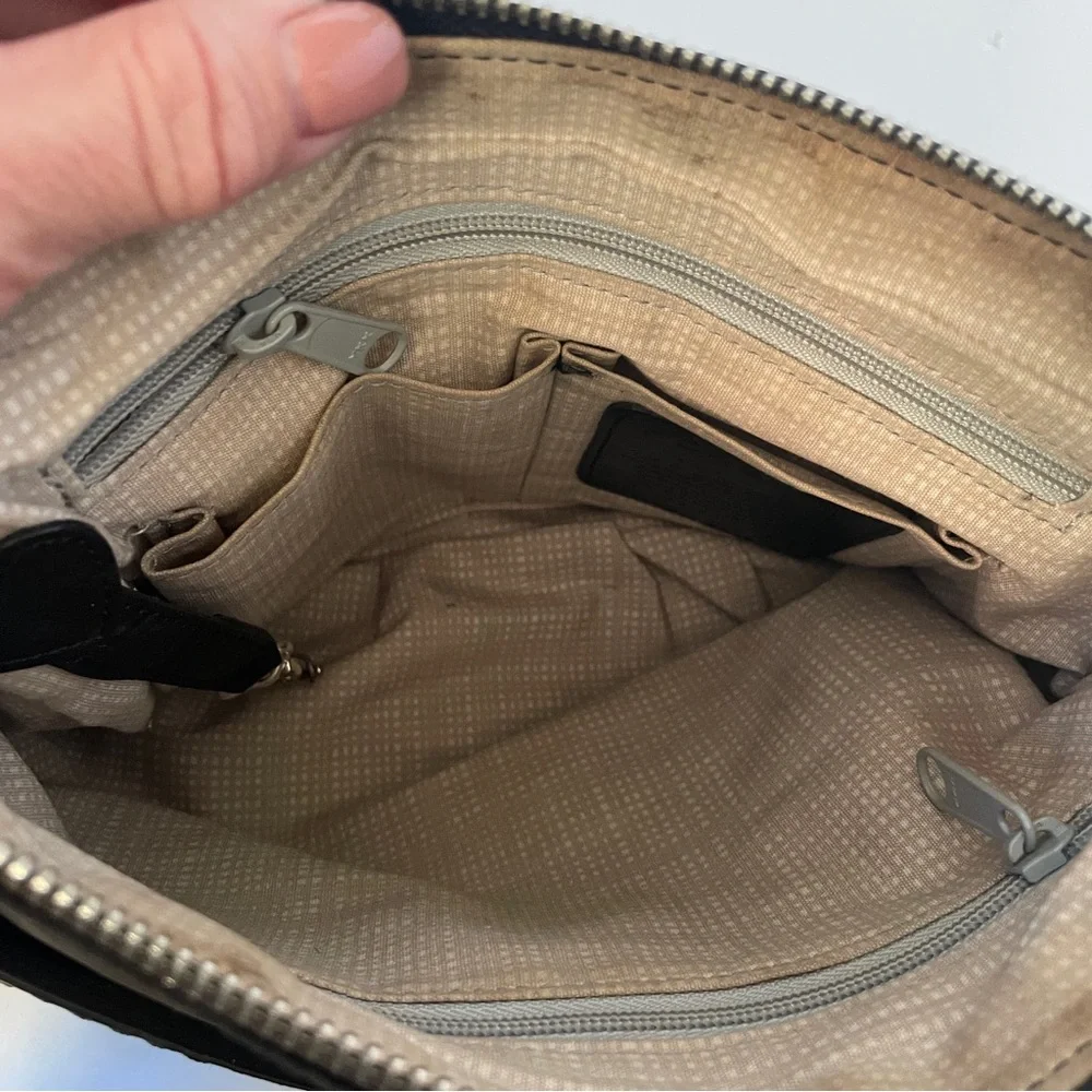 Brighton Black Crossbody Bag with Silver Accents - Picture 7 of 11